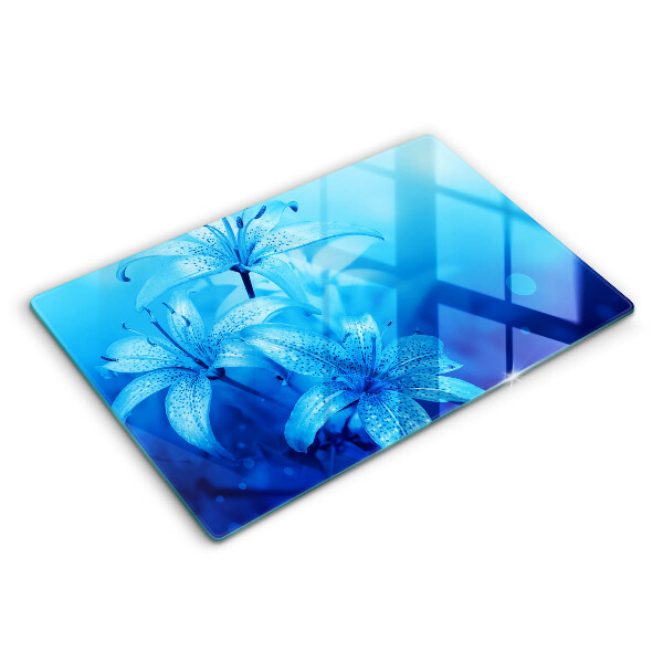 Worktop saver Blue flowers