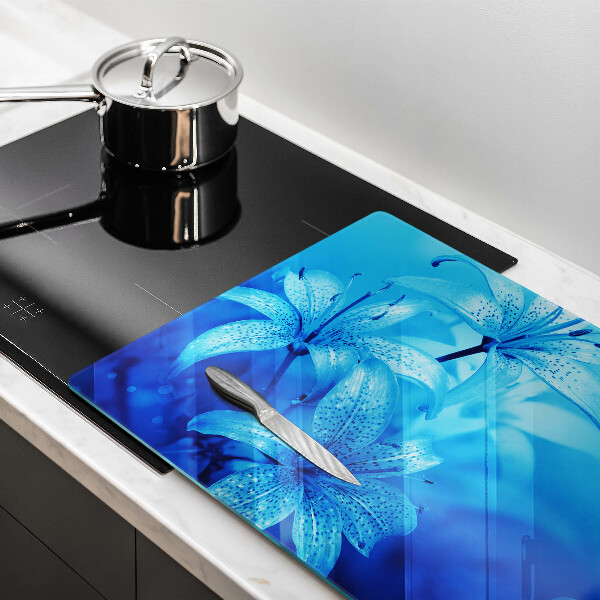 Worktop saver Blue flowers