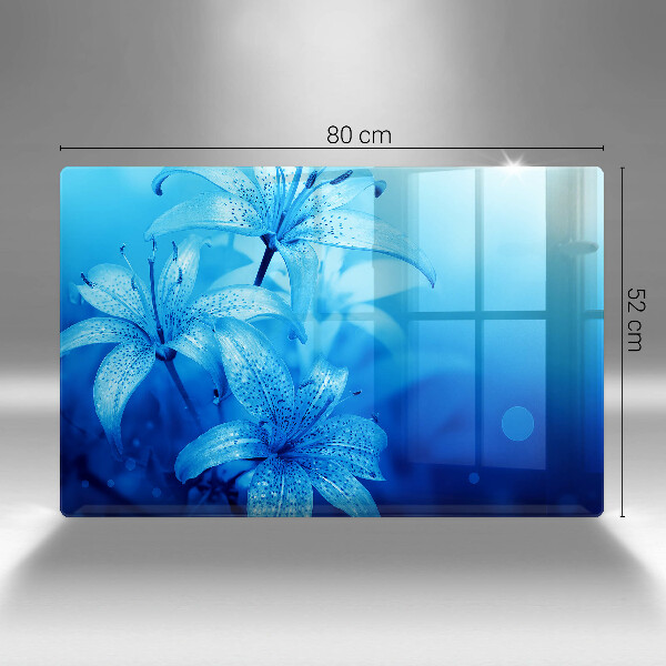 Worktop saver Blue flowers