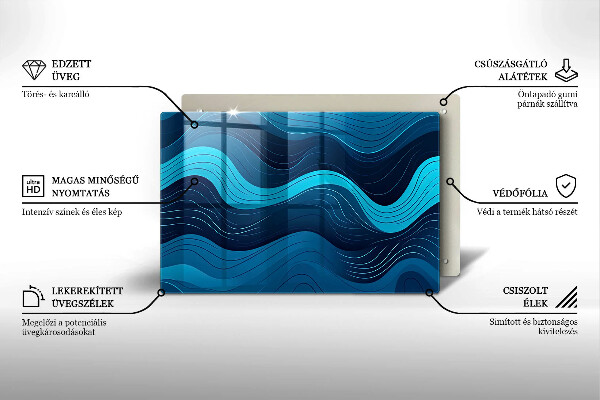 Worktop saver Abstract waves