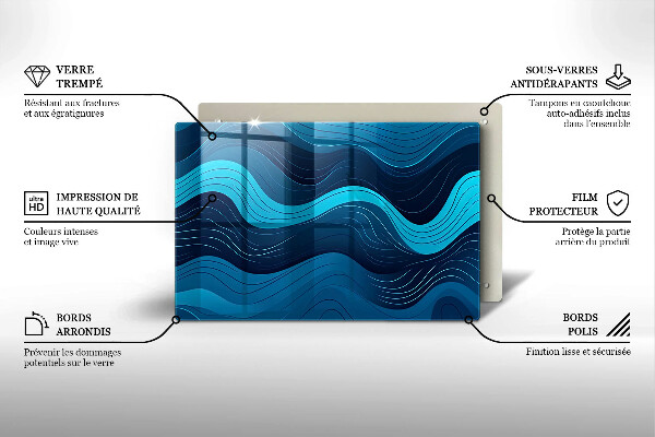 Worktop saver Abstract waves