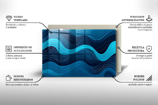 Worktop saver Abstract waves