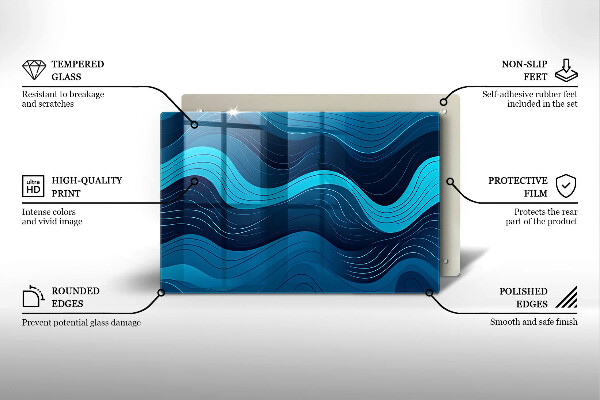 Worktop saver Abstract waves