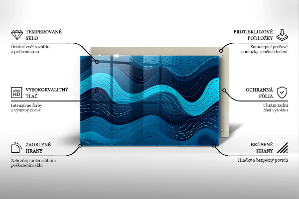 Worktop saver Abstract waves