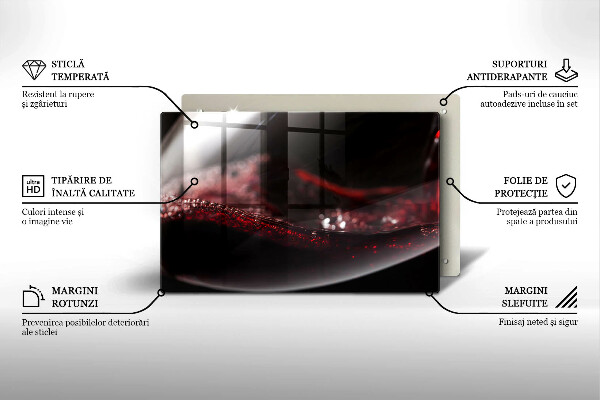 Worktop saver Red wine glass