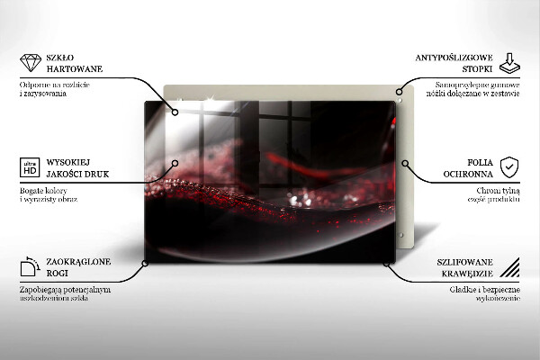 Worktop saver Red wine glass