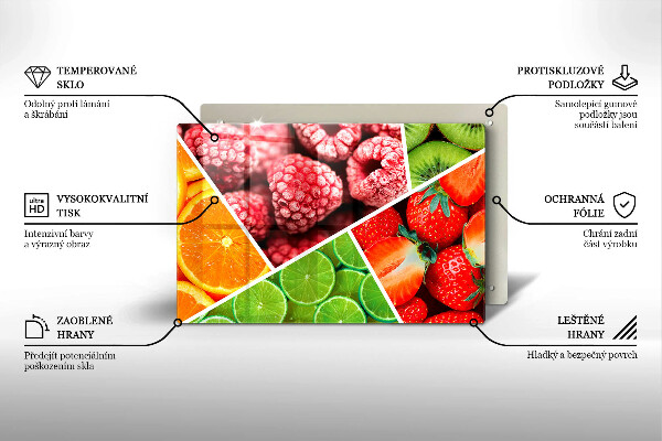 Work surface savers Colorful fruit