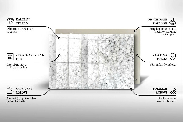 Work surface savers Salt crystals