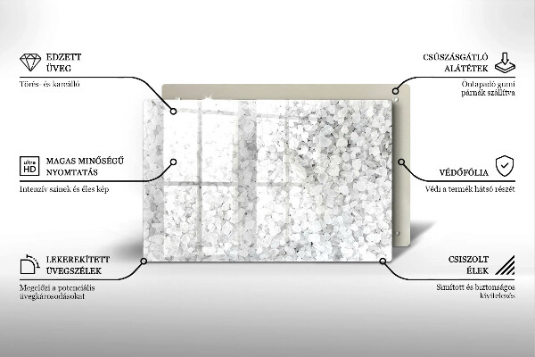 Work surface savers Salt crystals