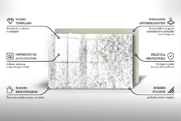 Work surface savers Salt crystals