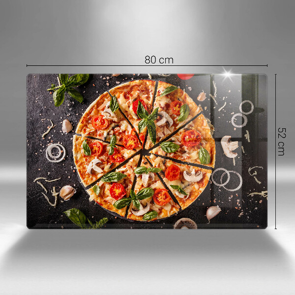 Work surface savers Pizza with mushrooms