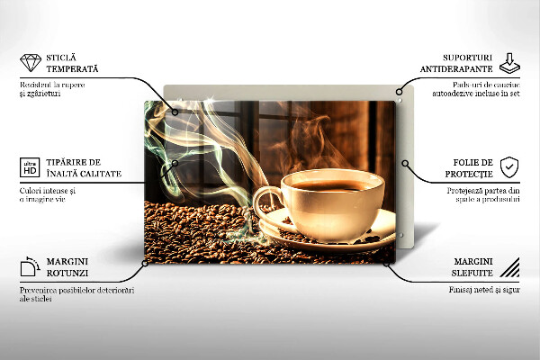 Work surface savers Cup and coffee beans