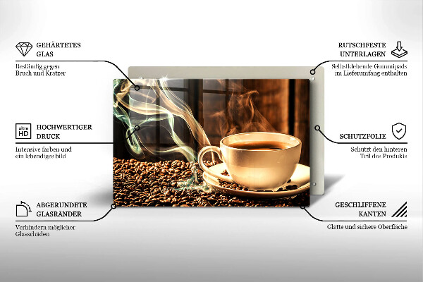 Work surface savers Cup and coffee beans