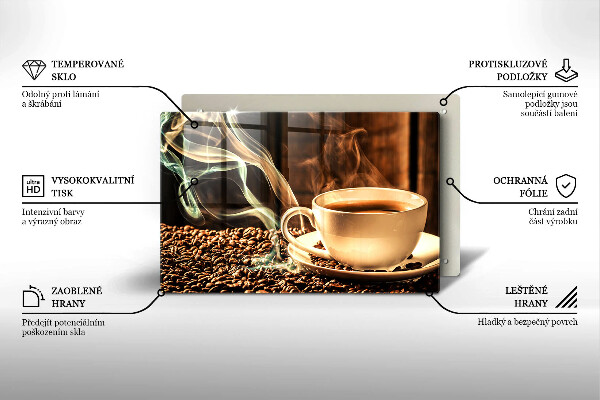 Work surface savers Cup and coffee beans