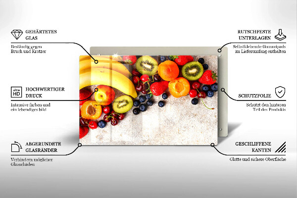 Work surface savers Holiday fruits