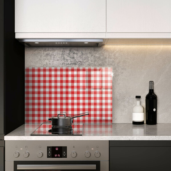 Work surface savers Red white grille