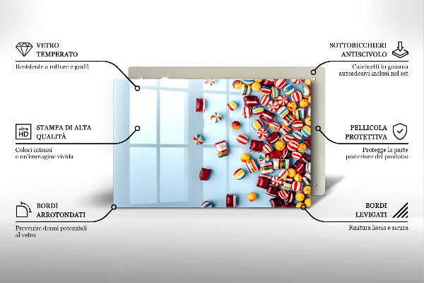 Work surface savers Colorful candies