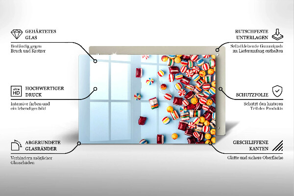 Work surface savers Colorful candies