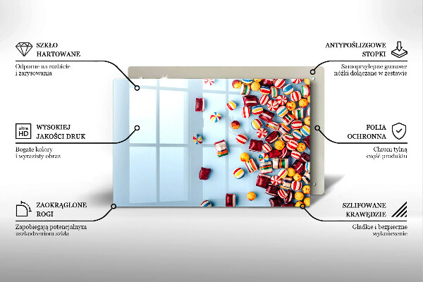 Work surface savers Colorful candies