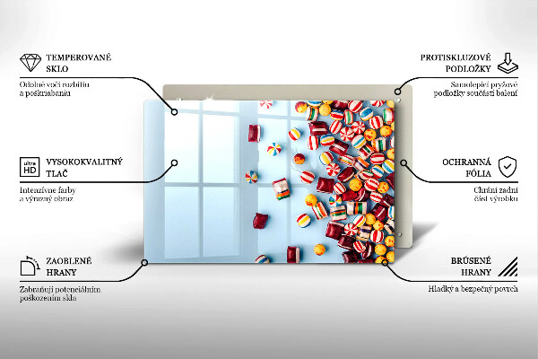 Work surface savers Colorful candies