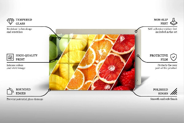 Worktop saver Colorful fruits