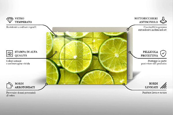 Worktop saver Lime slices