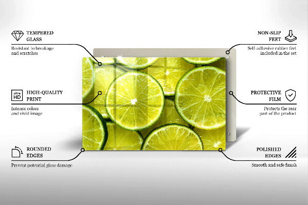 Worktop saver Lime slices
