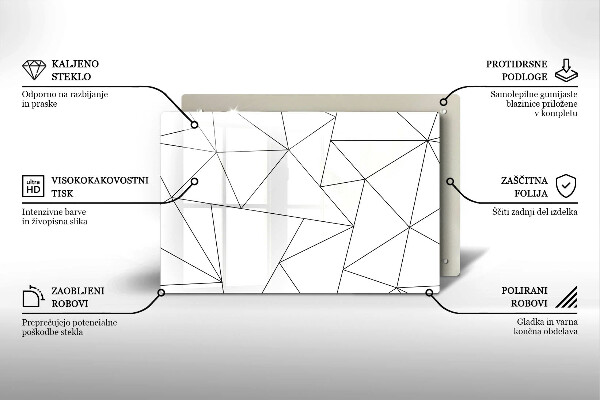 Worktop saver White triangles