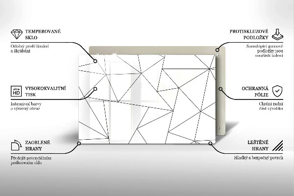 Worktop saver White triangles