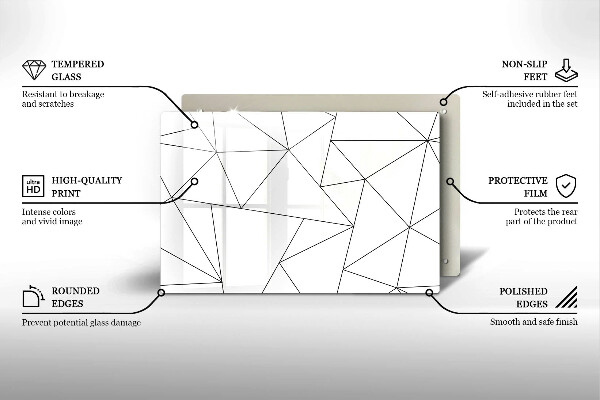 Worktop saver White triangles