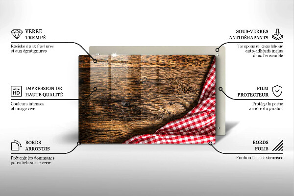 Worktop saver Wooden table