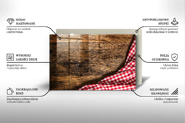 Worktop saver Wooden table