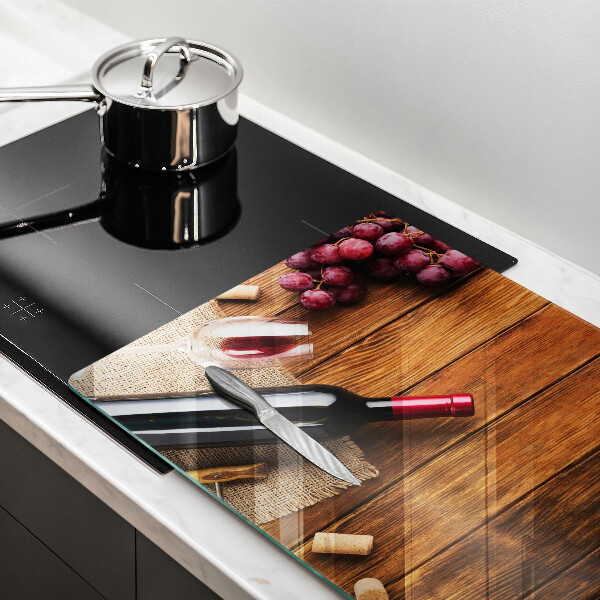 Worktop saver A bottle of red wine