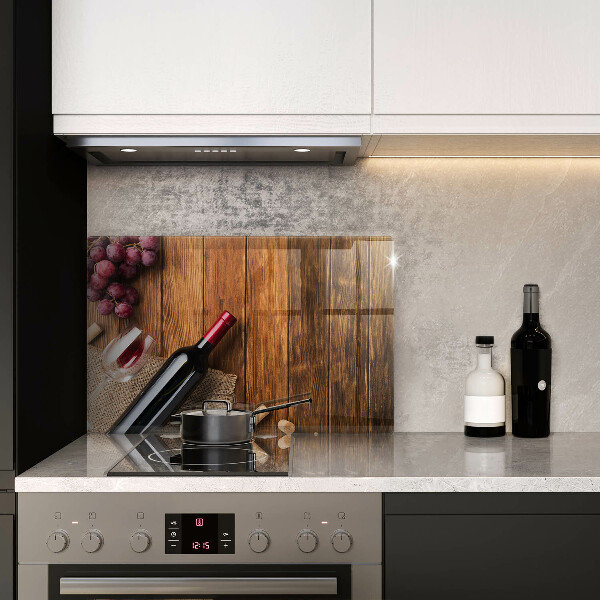 Worktop saver A bottle of red wine