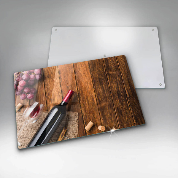 Worktop saver A bottle of red wine