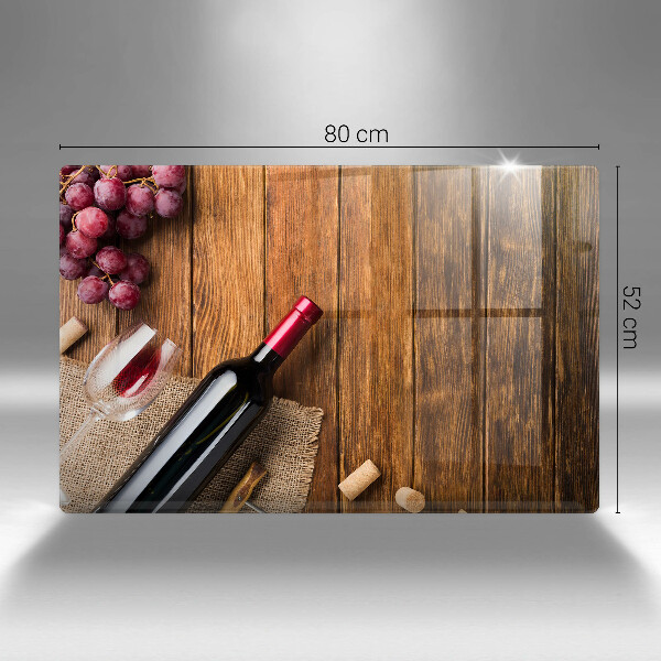 Worktop saver A bottle of red wine