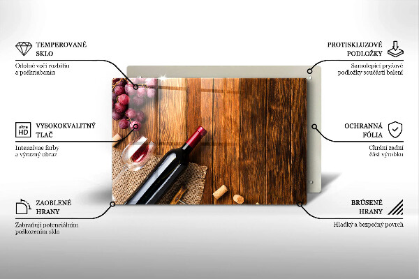 Worktop saver A bottle of red wine