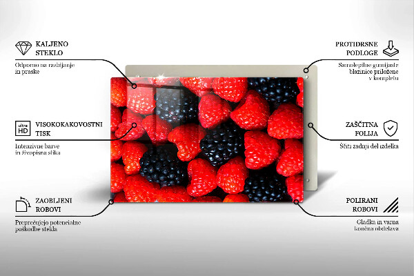 Work surface savers Raspberries and blackberries