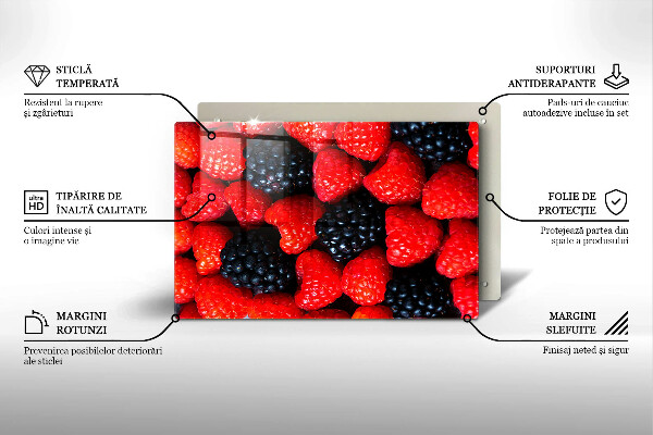 Work surface savers Raspberries and blackberries
