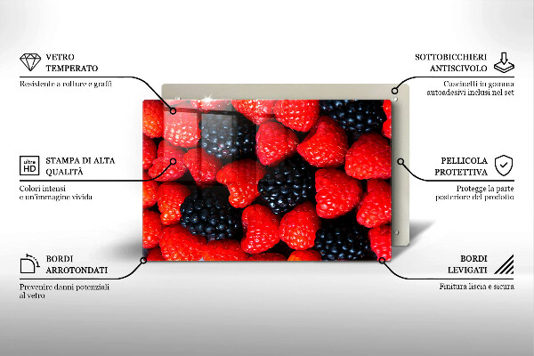 Work surface savers Raspberries and blackberries