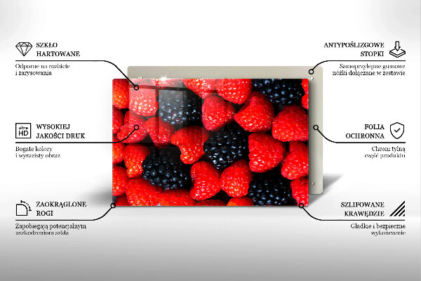 Work surface savers Raspberries and blackberries