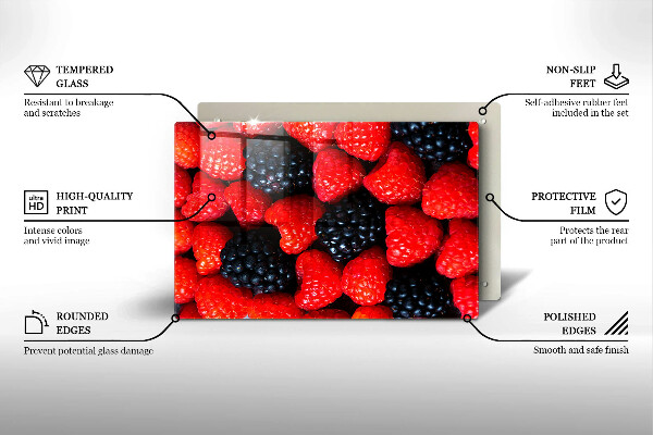 Work surface savers Raspberries and blackberries