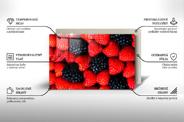 Work surface savers Raspberries and blackberries