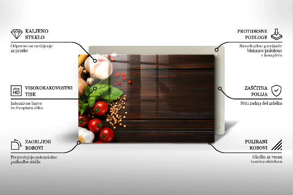 Work surface savers Vegetables on the table
