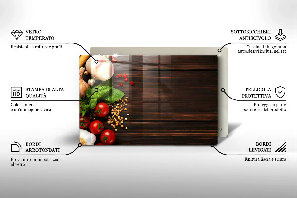 Work surface savers Vegetables on the table