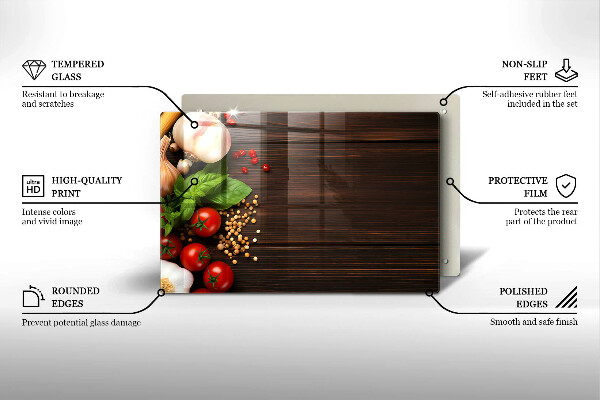 Work surface savers Vegetables on the table