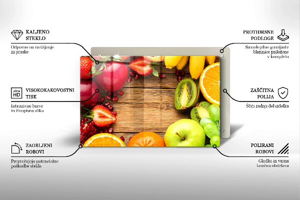 Work surface savers Fresh fruit