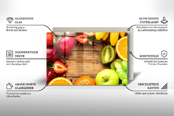 Work surface savers Fresh fruit