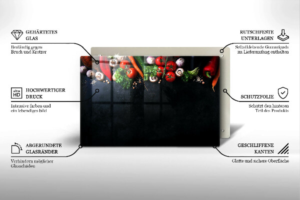 Work surface savers Colorful vegetables