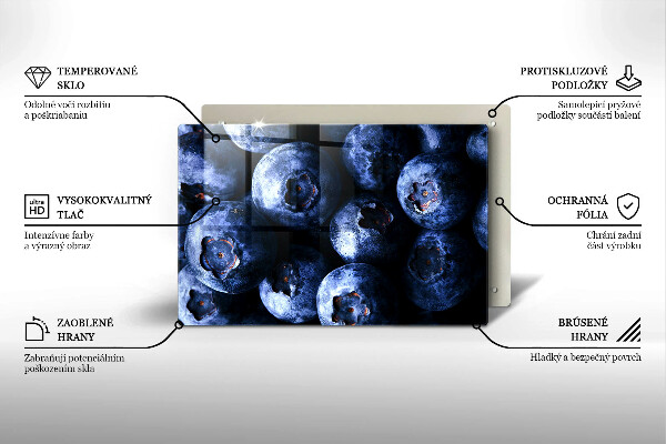 Work surface savers Berries close-up